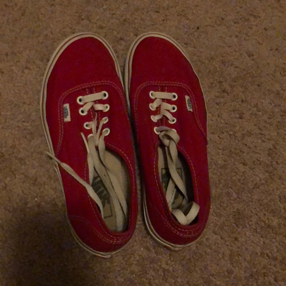 Red low vans